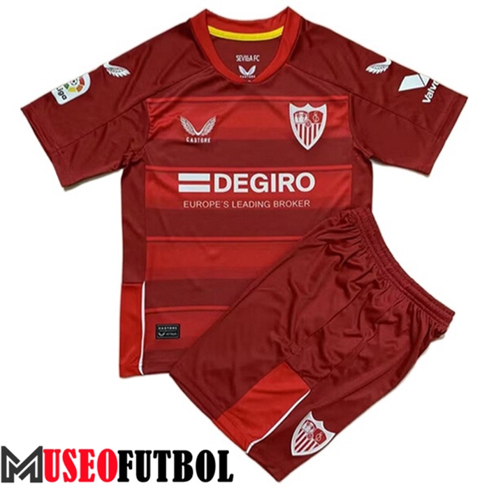 Camiseta Sevilla FC Ninos Segunda 2022/2023