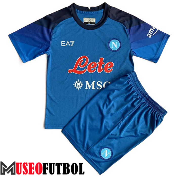 Camiseta SSC Napoli Ninos Primera 2022/2023