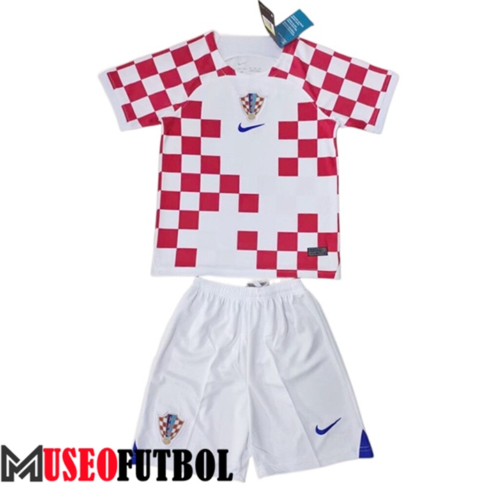 Camiseta Croacia Ninos Primera 2022/2023