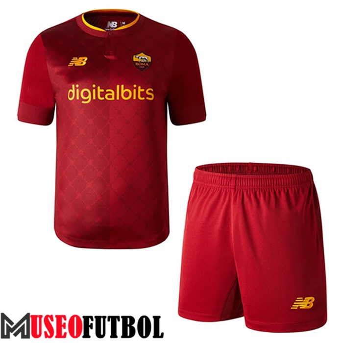 Camiseta AS Roma Ninos Primera 2022/2023