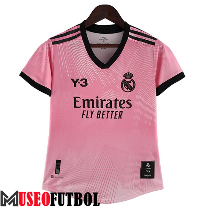 Camiseta Real Madrid Mujer Y3 Rosa 2022/2023